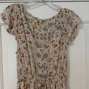 Lucky Brand Floral Hi-Lo Dress Size Medium